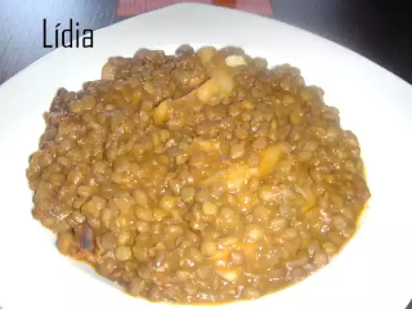 Receta Lentejas marineras