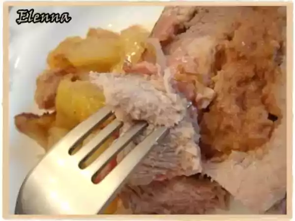 Receta Lomo relleno de paté y almendras