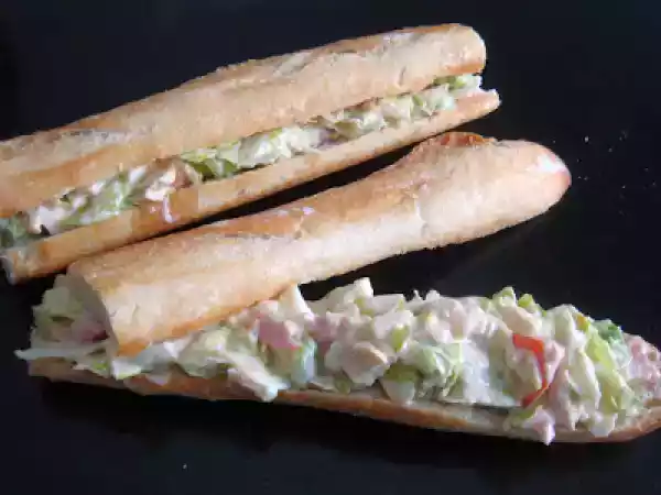 Receta Bocadillo de ensalada