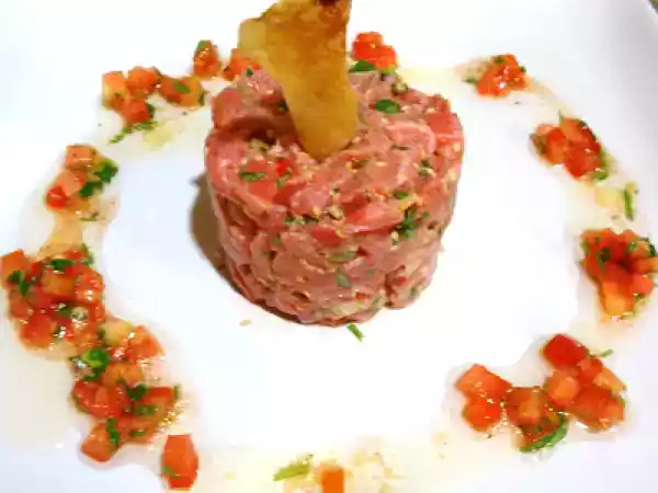 Receta Tartar de atún asiático