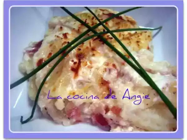 Receta Patatas a la carbonara