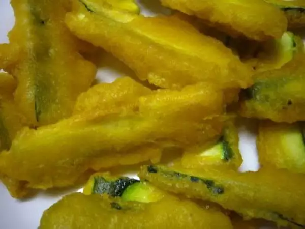 Receta Calabacin en témpura