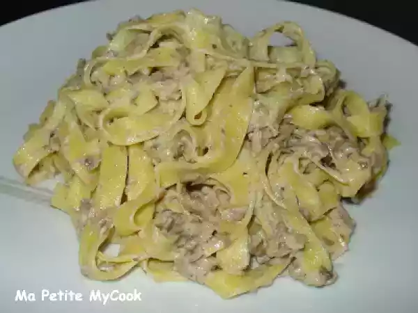 Receta Tagliatelle con salsa de champiñones