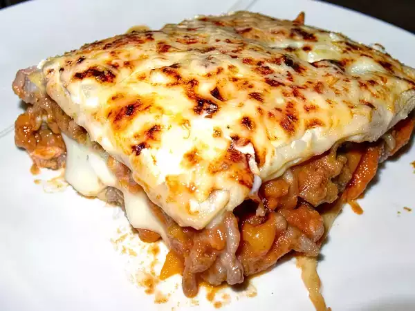 Receta Lasaña boloñesa con mozzarella