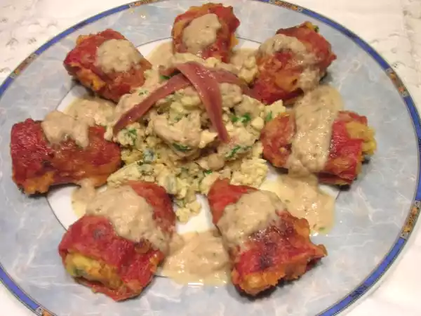 Receta Pimientos del piquillo rellenos de anchoas