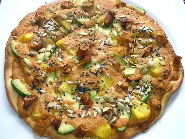 Receta Pizza agridulce