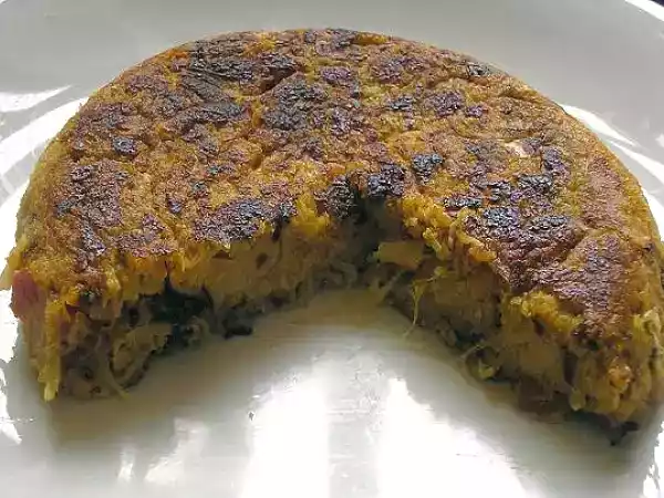 Receta Tortilla vegana de chucrut