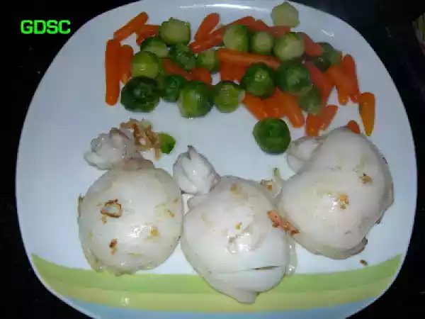 Receta Sepia a la plancha con verduritas