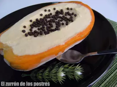 Receta Papaya helada-helado de papaya