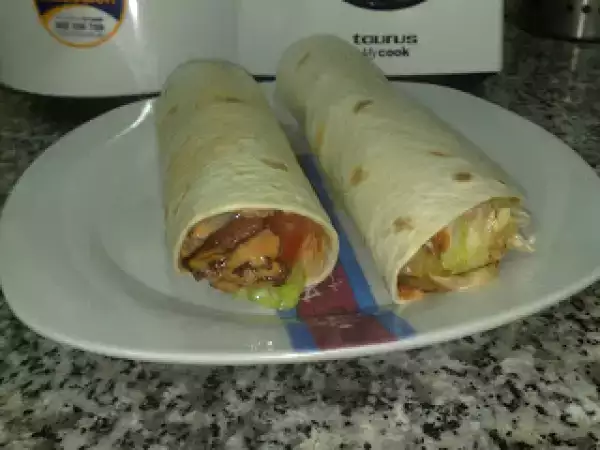 Receta Fajitas de hamburguesas