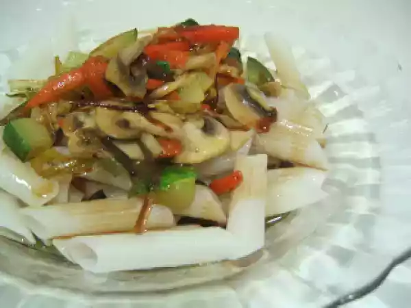 Receta Macarrones de arroz