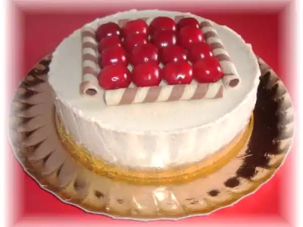 Receta Tarta de yogurt con mermelada de cerezas