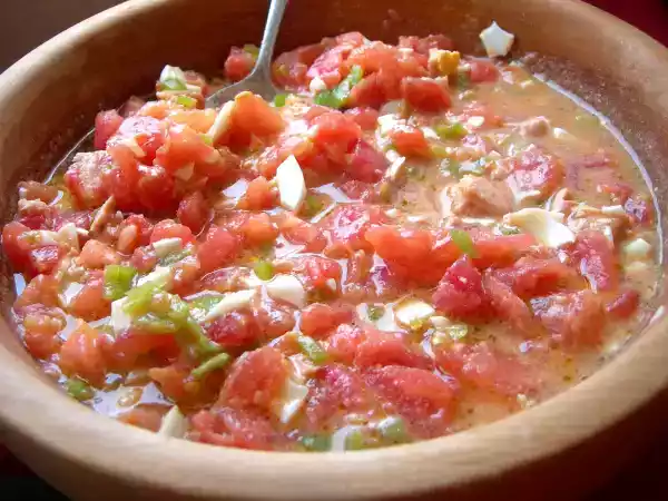 Receta Pipirrana de jaén muy fácil paso a paso