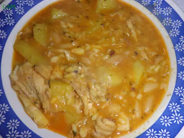 Receta Arròs allipebrat de raya.
