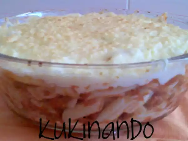 Receta Macarrones con costra