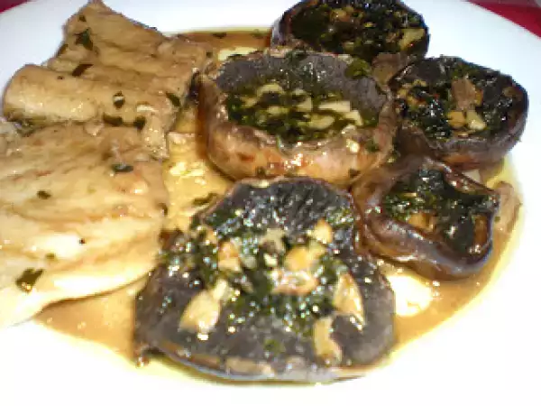 Receta Bacalao con champiñones
