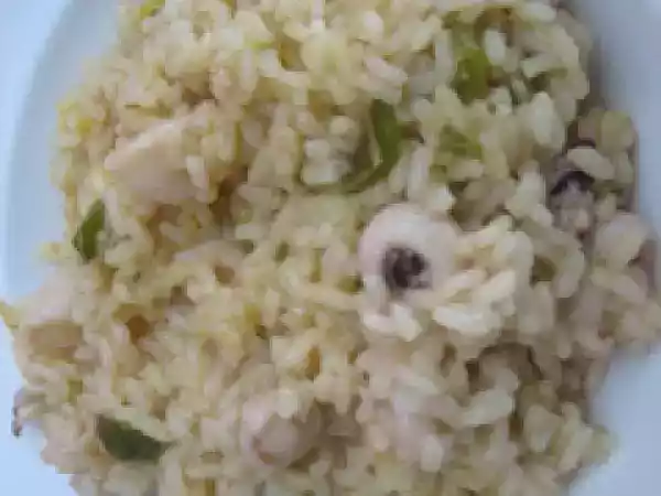 Receta Arroz meloso con chipirones