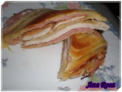 Receta Sandwich de pollo (en sandwichera)