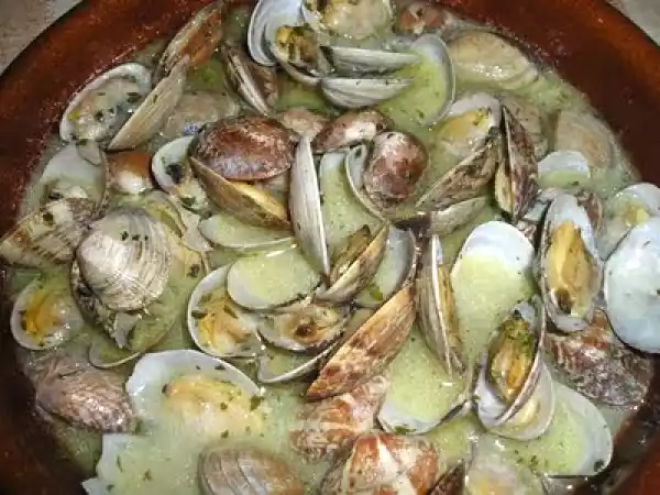 Receta Almejas a la marinera