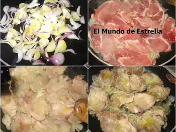 Receta Lomo encebollado