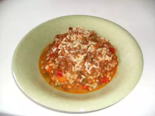 Receta Lentejas con sobrasada