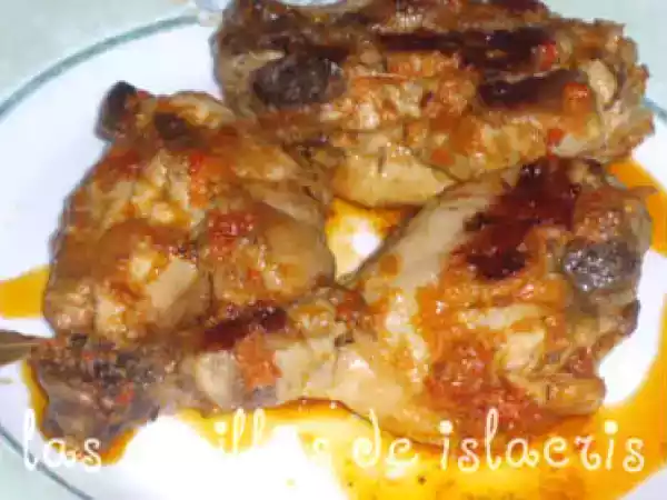 Receta Pollo al salmorejo canario