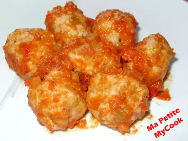 Receta Albondigas en salsa al vapor