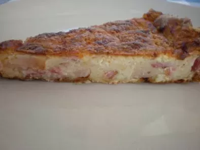 Receta Quiche sin masa de jamon, bacon y queso