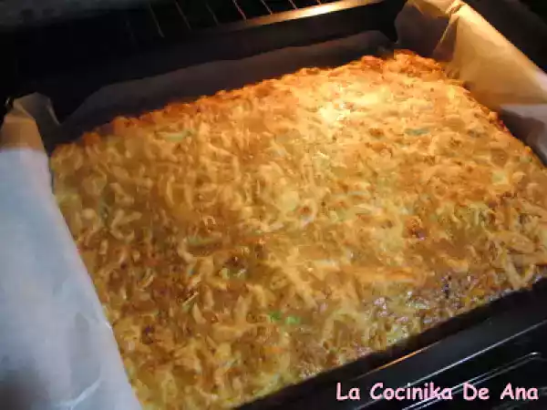 Receta Coca rápida de verduras