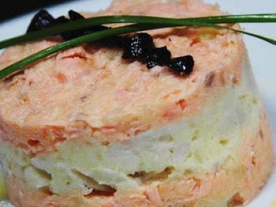 Receta Receta entrada de salmon y patatas: