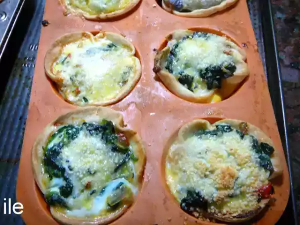 Receta Mini tartas de espinacas