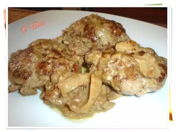 Receta Hamburguesa en salsa de setas