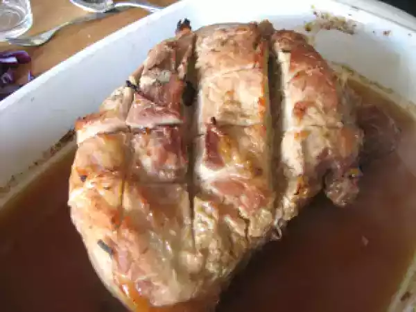 Receta Jamón de cerdo asado dulce