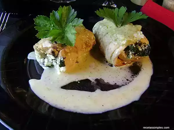 Receta Rollitos de pescado y espinaca