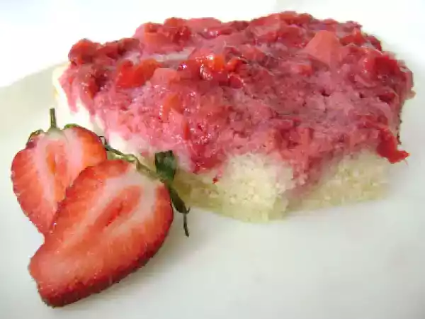Receta Bizcocho de vainilla y fresa