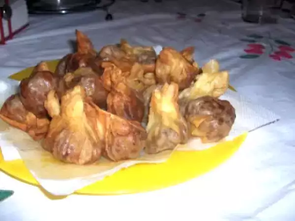 Receta Wantun frito