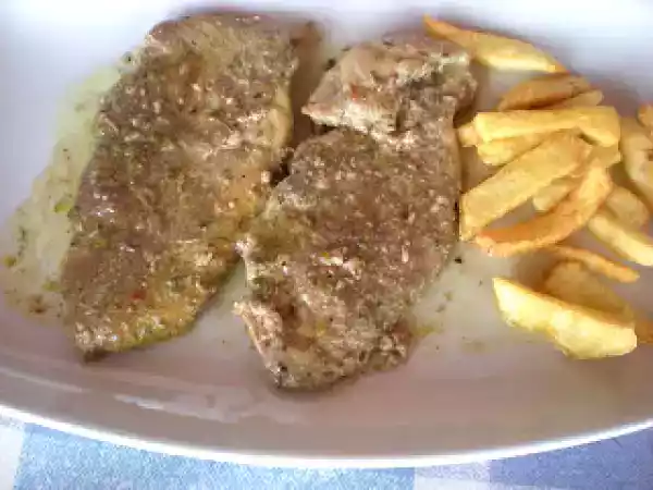 Receta Filetes de cerdo al brandy