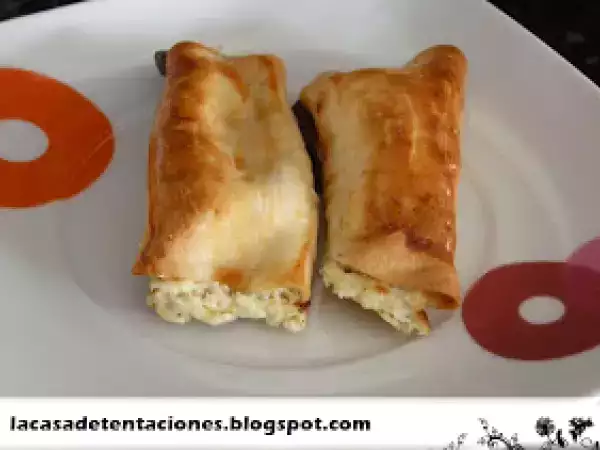 Receta Rollitos de salmón y queso fresco