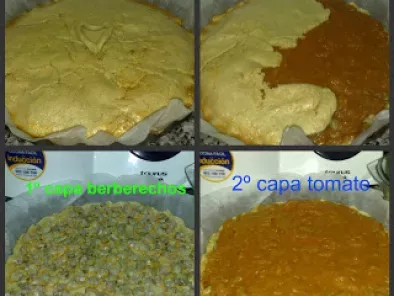 Receta Empanada de harina de maiz y berberechos