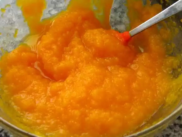 Receta Pure naranja (para bebes)