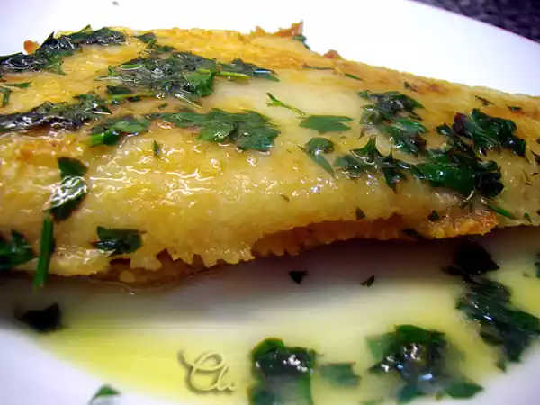 Receta Lenguado merière, con salsa de limón