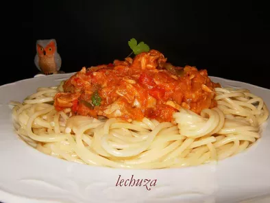 Receta Cocina para estudiantes : espaguetis con salsa de atún