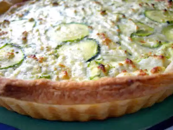Receta Tarta de calabacín y requesón de cabra