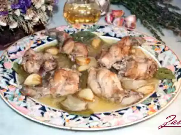 Receta Conejo al vino blanco