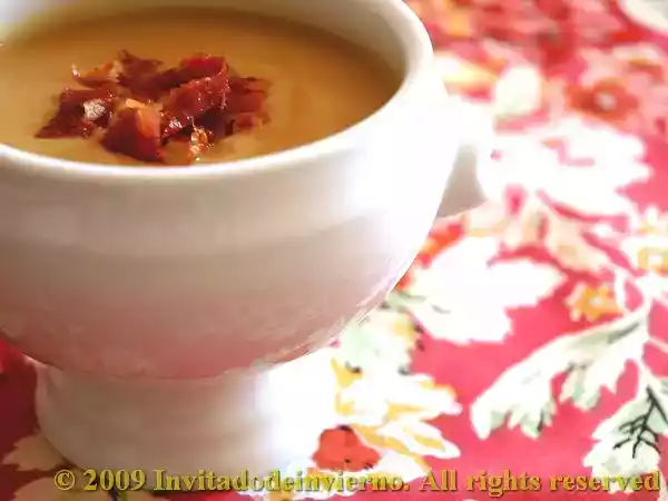 Receta Sopa de castañas y calabaza