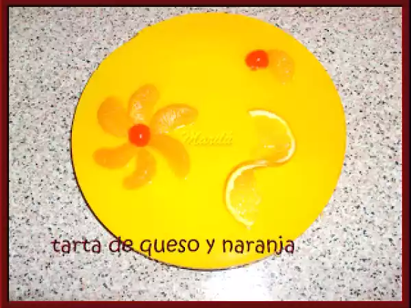 Receta Tarta de queso y naranja