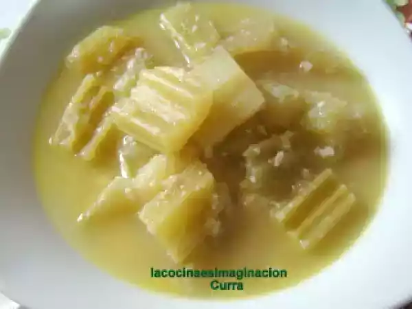 Receta Cardo con almendras