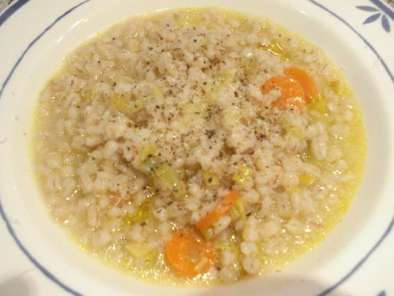 Receta Zuppa di orzo (sopa de cebada perlada)