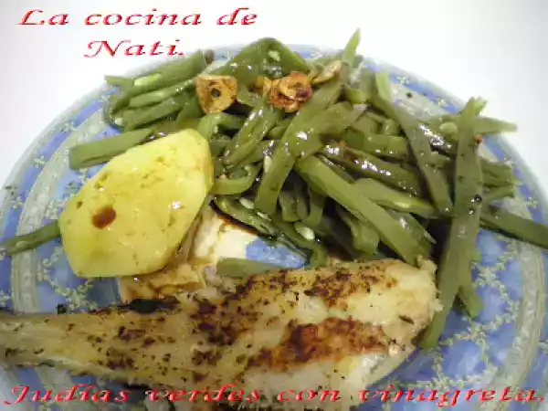 Receta Judías verdes con vinagreta.