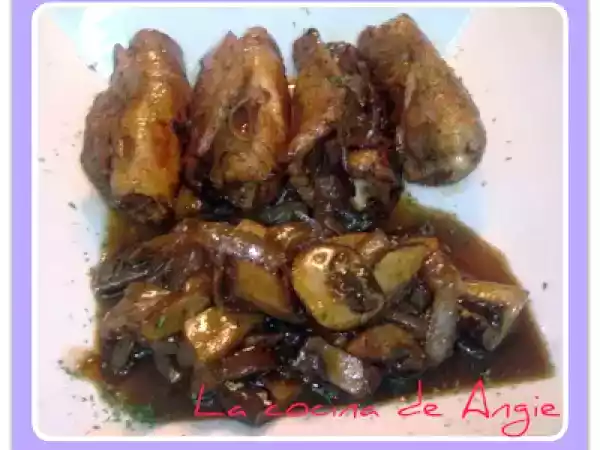 Receta Filetes de lomo rellenos con salsa de p.x.